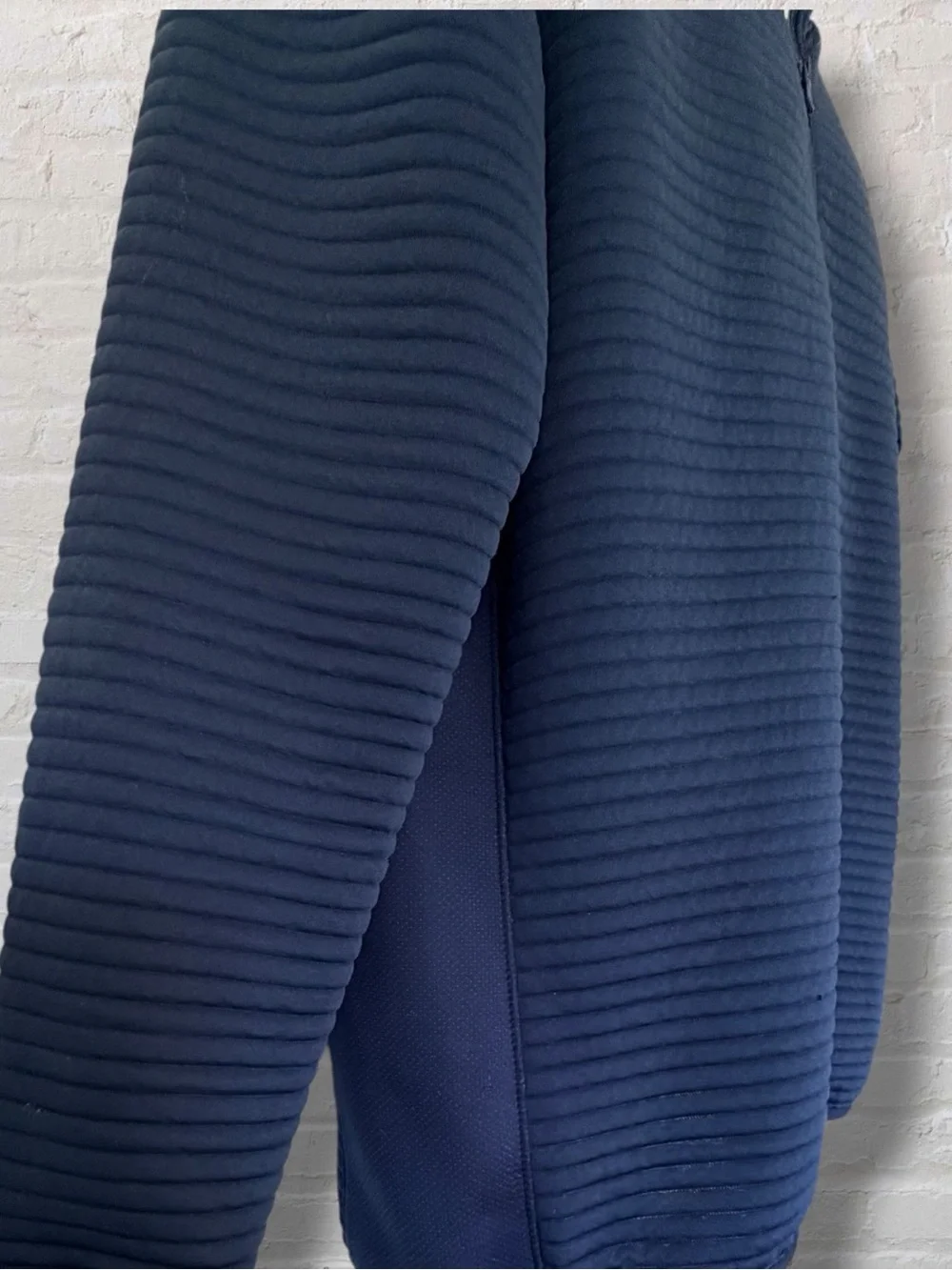 Under Armour Golf ColdGear Ribbed Quarter Zip Pullover Mens L Blue Performance